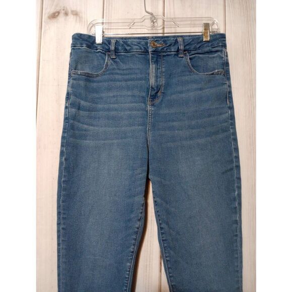 American Eagle Jeggings Ladies 14 Short Raw Hem High Rise - Picture 3 of 9